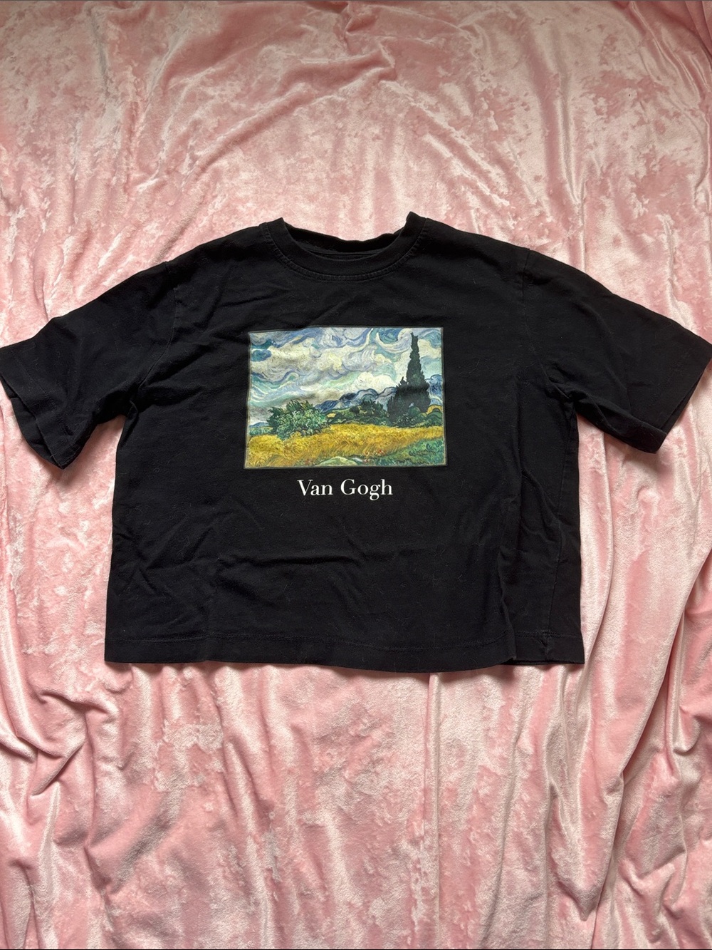 Twik Van Gogh baggy crop top